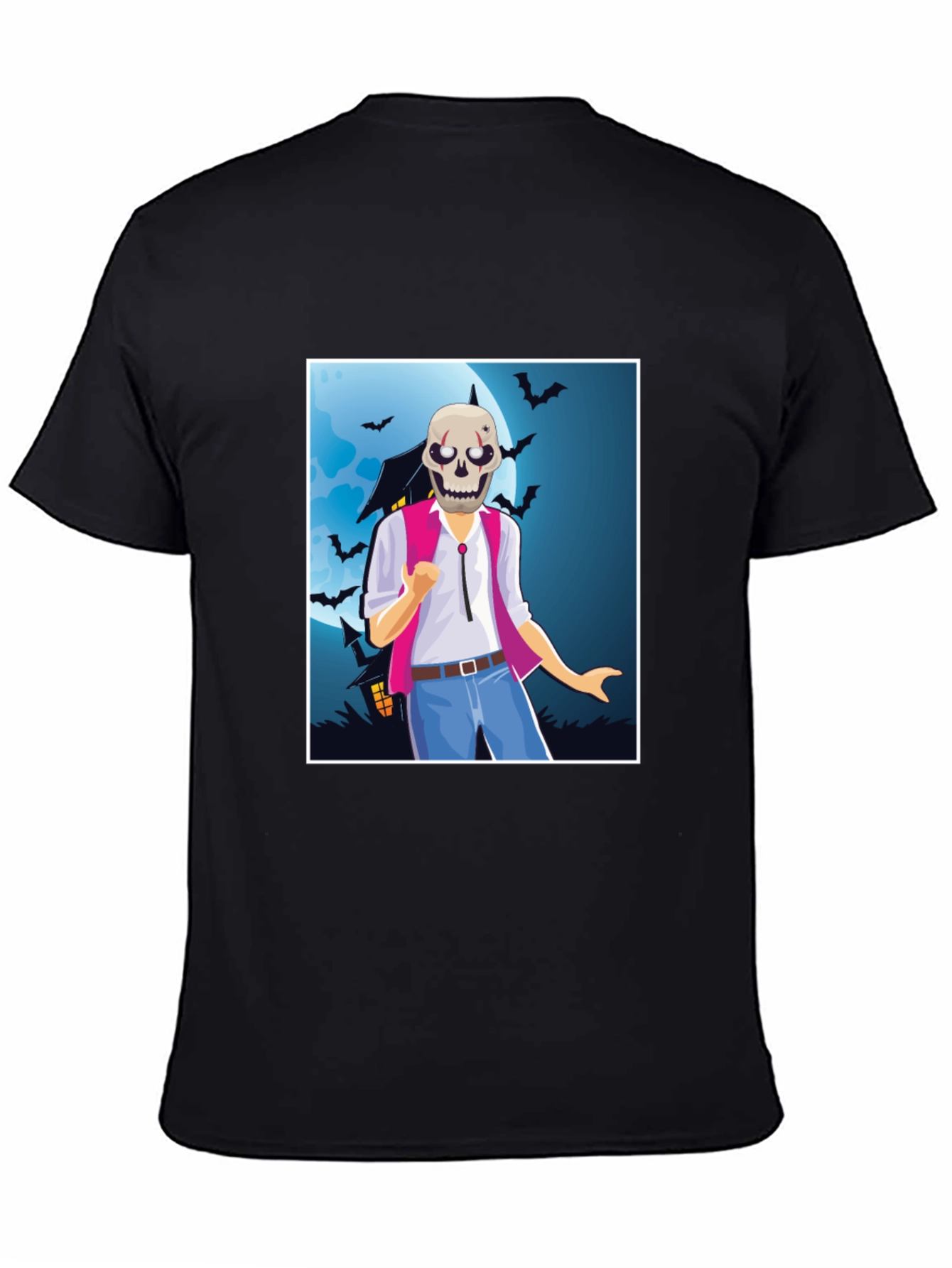 Spooky Skeleton Graphic Tee - Halloween Costume Shirt