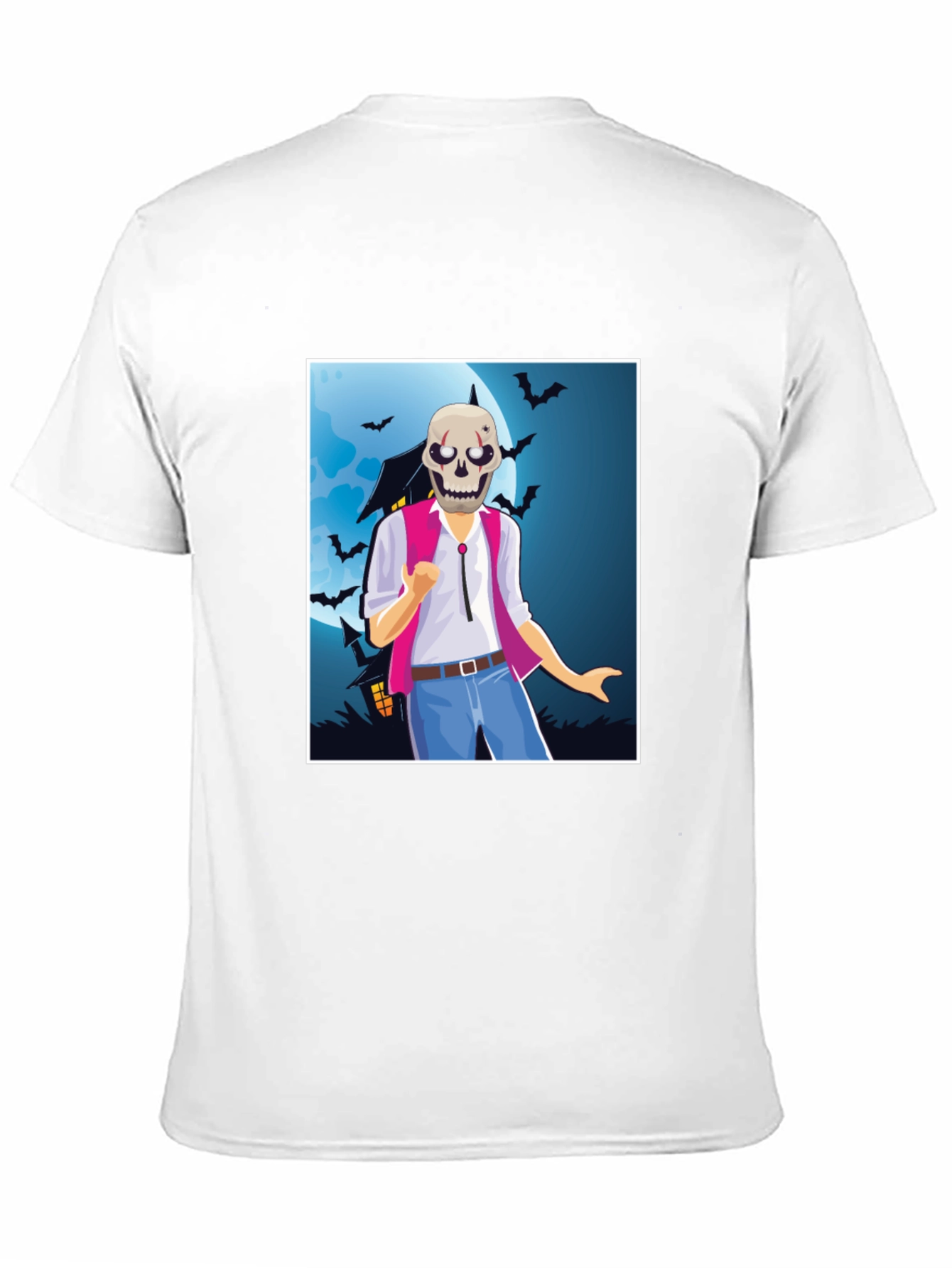 Spooky Skeleton Graphic Tee - Halloween Costume Shirt