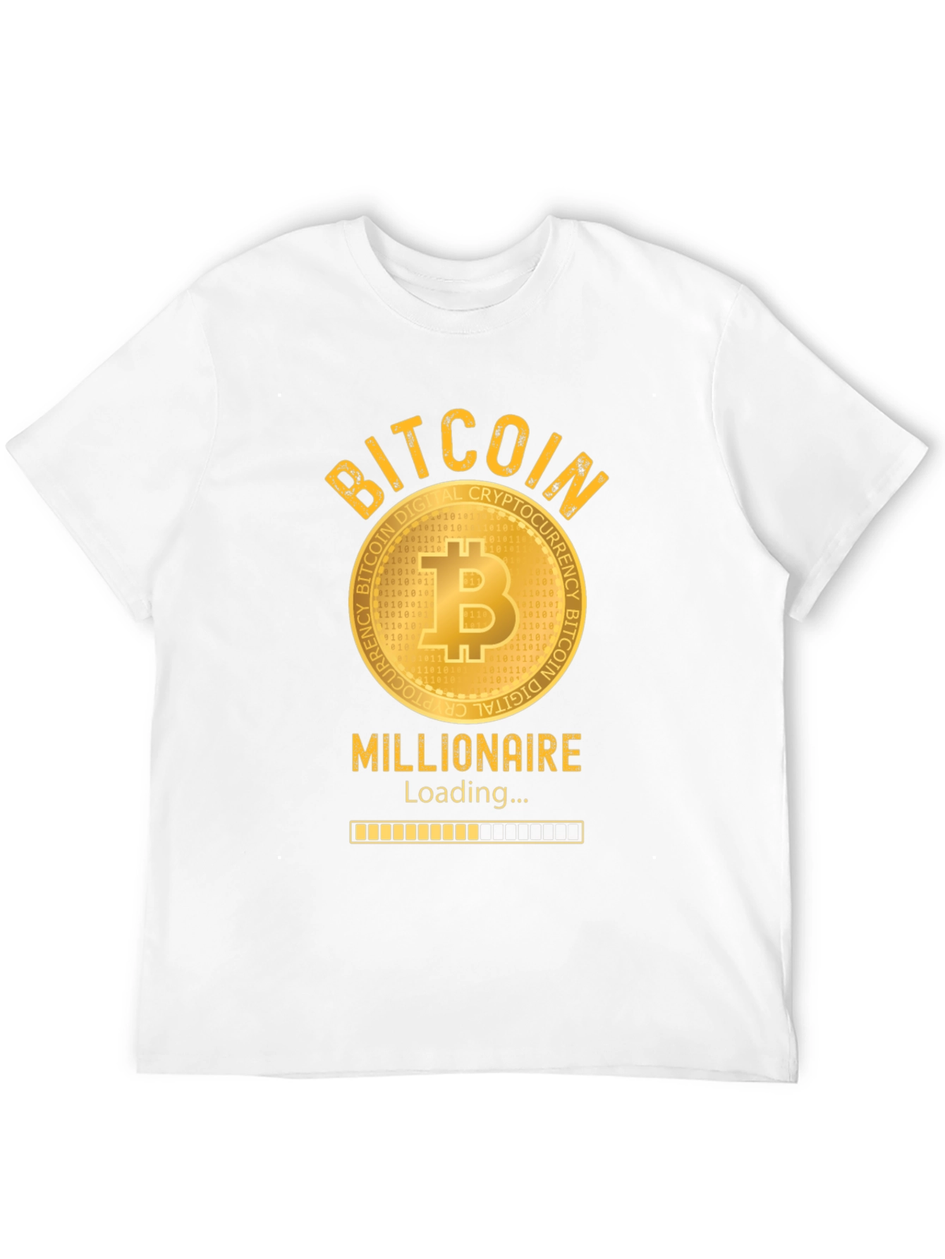 Bitcoin Millionaire Loading T-Shirt - Crypto Investor Tee
