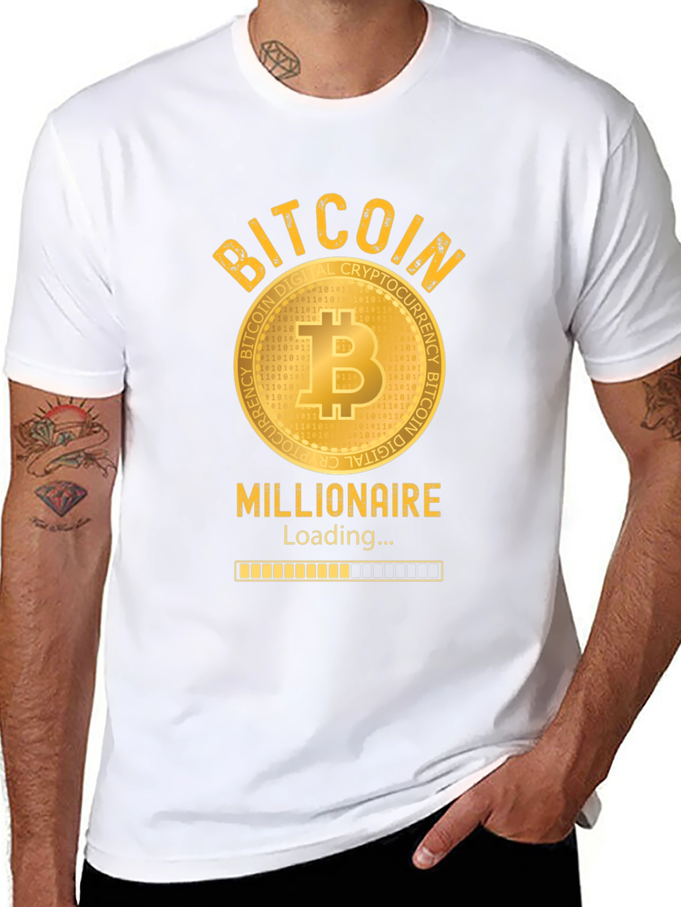 Bitcoin Millionaire Loading T-Shirt - Crypto Investor Tee