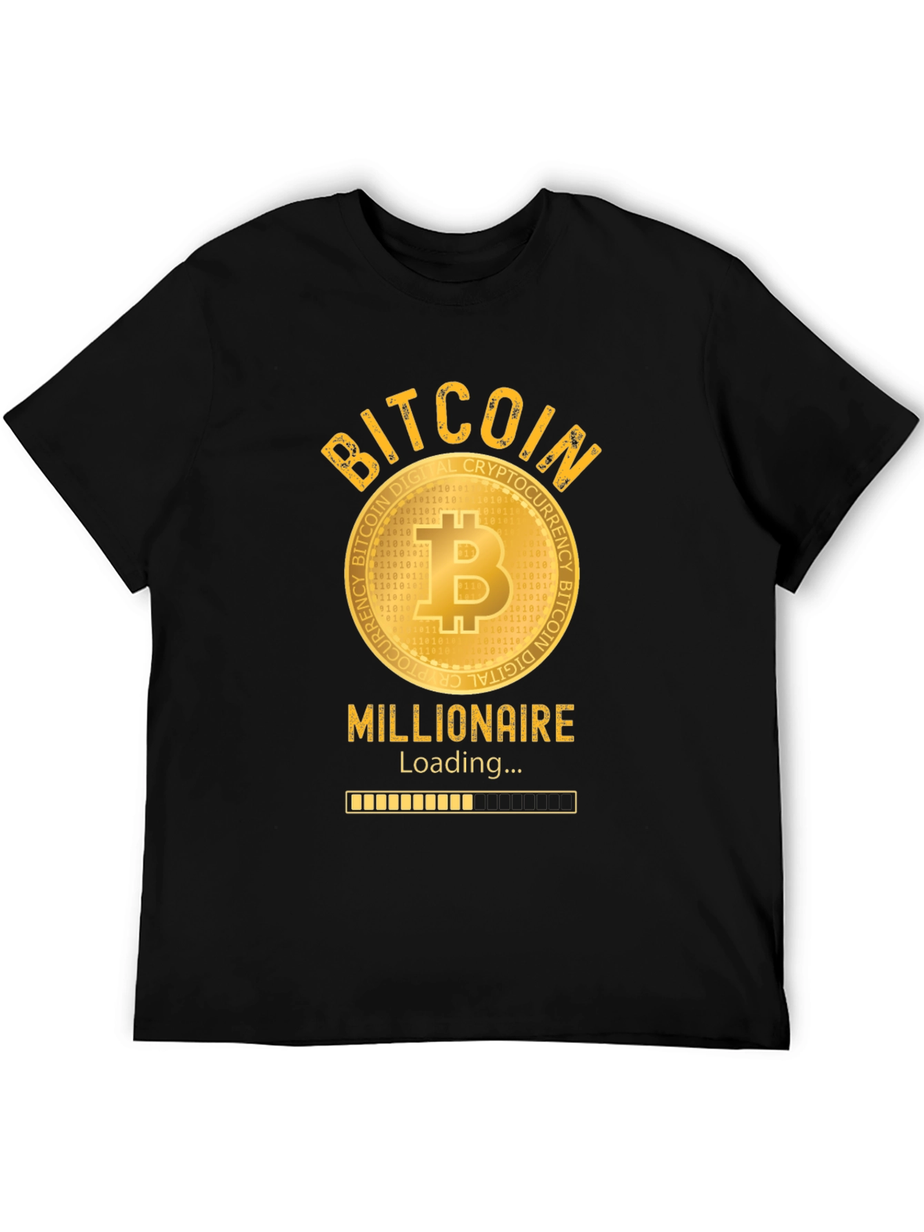 Bitcoin Millionaire Loading T-Shirt - Crypto Investor Tee