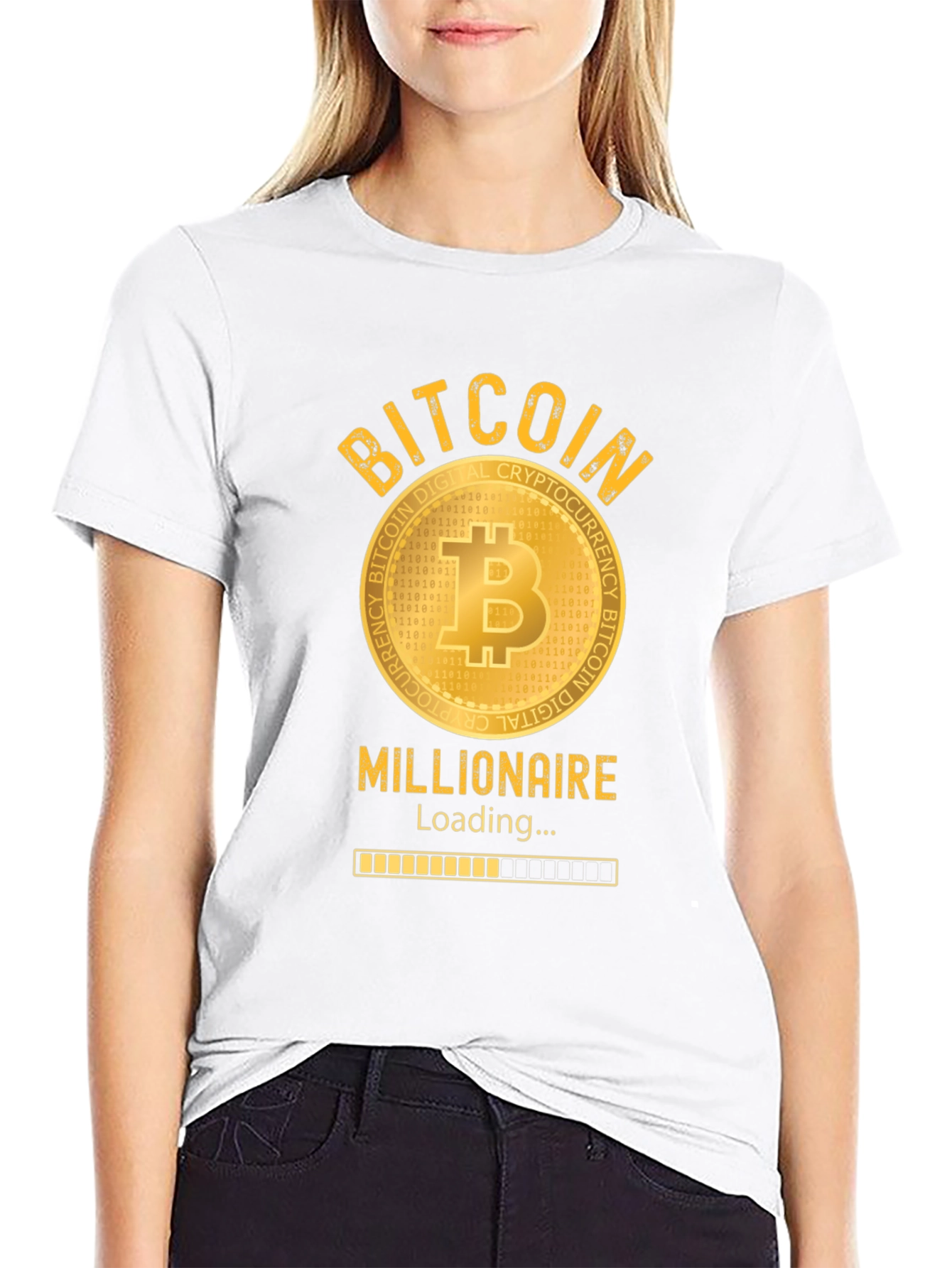 Bitcoin Millionaire Loading T-Shirt - Crypto Investor Tee
