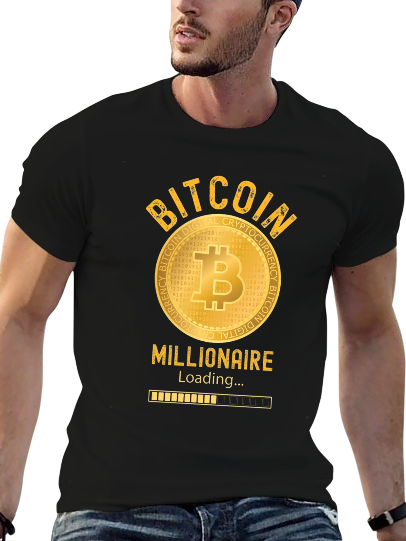 Bitcoin Millionaire Loading T-Shirt - Crypto Investor Tee