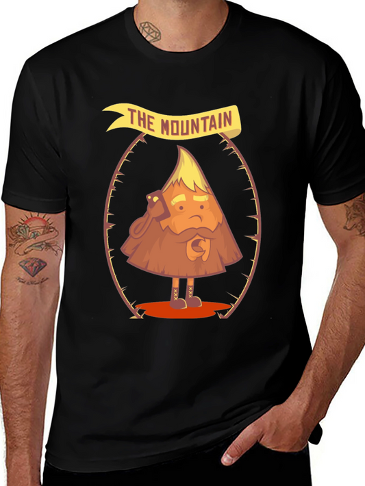 The Mountain Funny Cartoon Graphic T-Shirt
