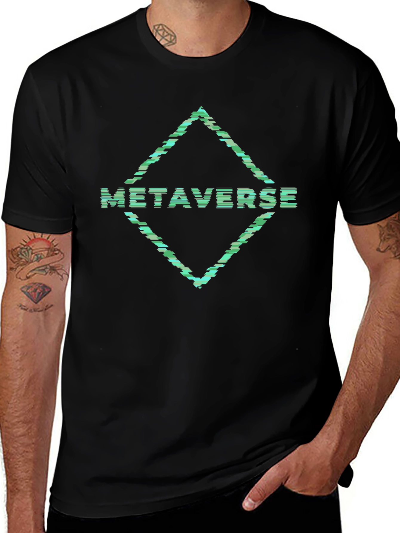 Metaverse Graphic Tee - Trendy Digital Fashion