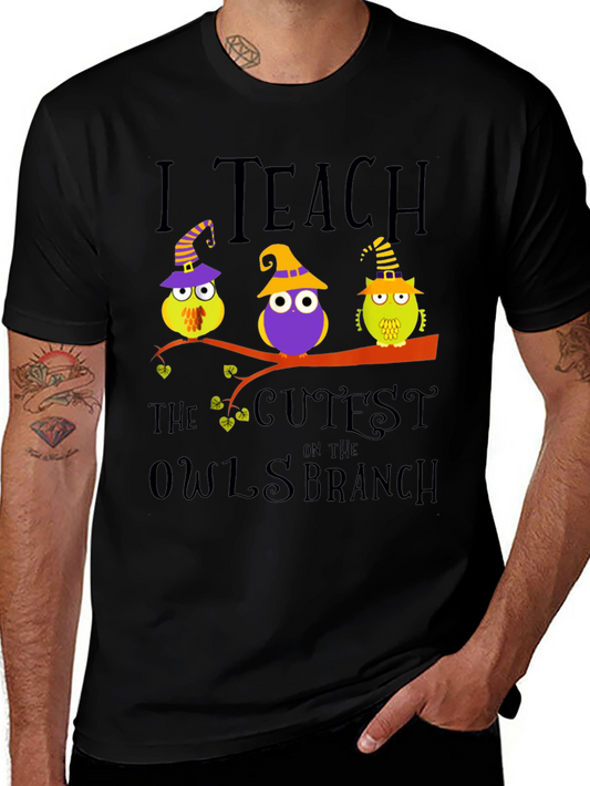 I Teach The Cutest Owls on The Branch Halloween T-Shirt