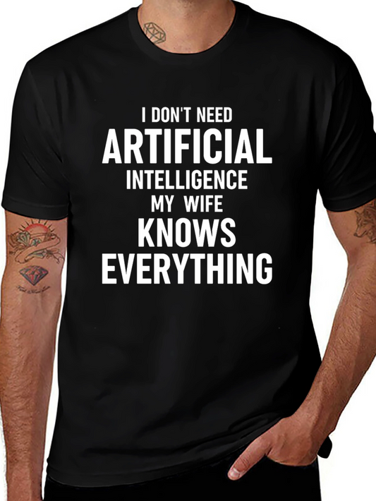 Funny My Wife Knows Everything Graphic T-Shirt