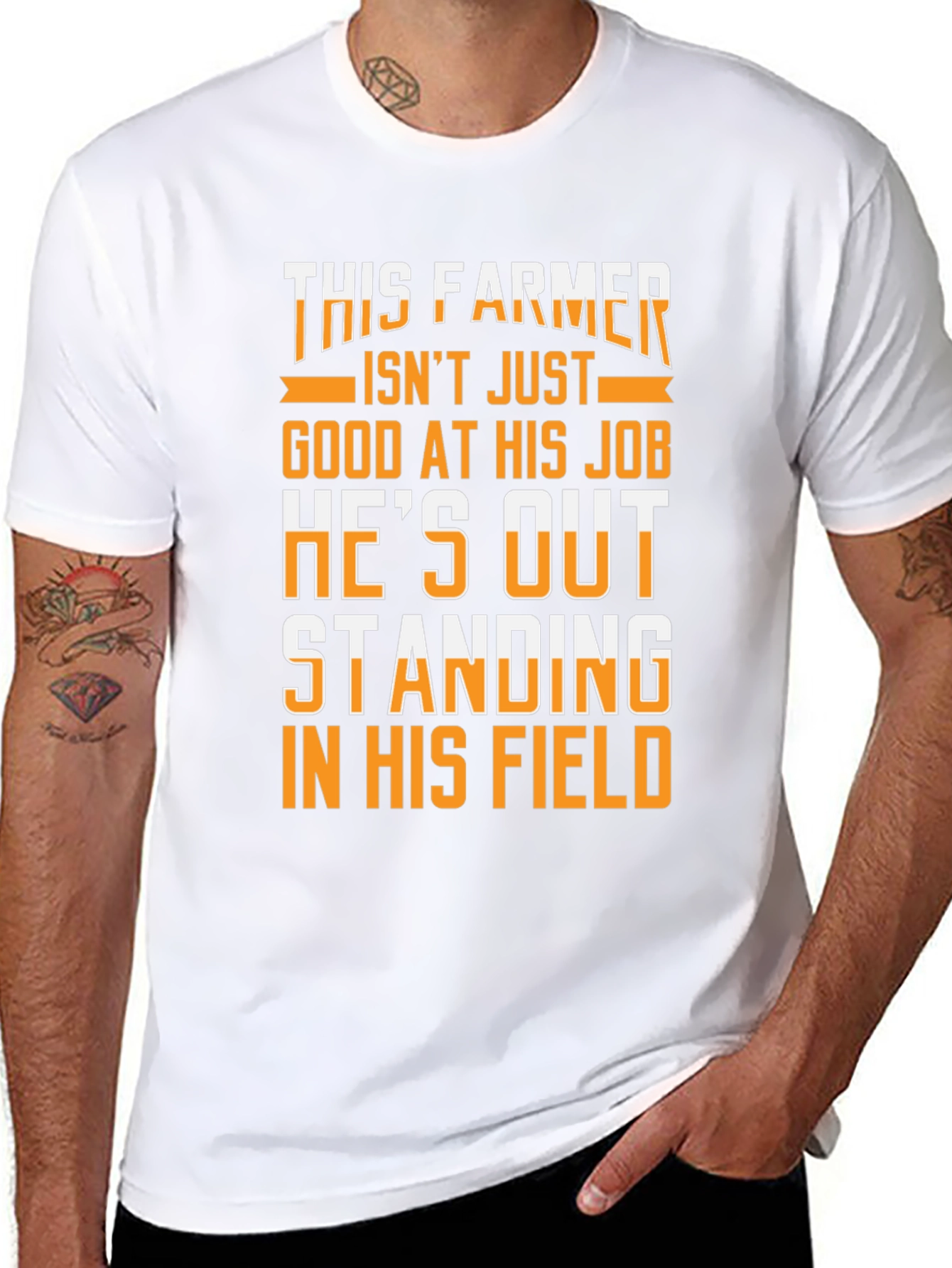 This Farmer Graphic Tee - Black Cotton T-Shirt