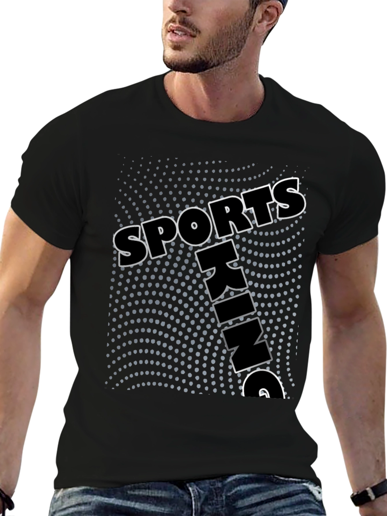 Mens Sports King Graphic Print T-Shirt
