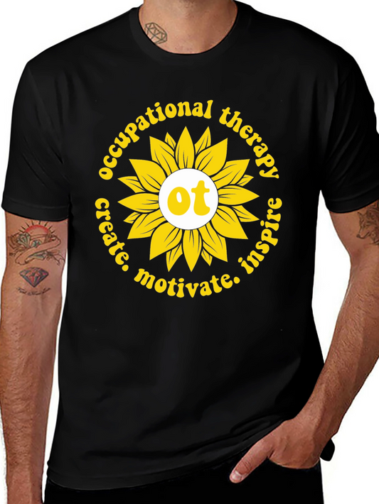 Occupational Therapy Sunflower Graphic T-Shirt