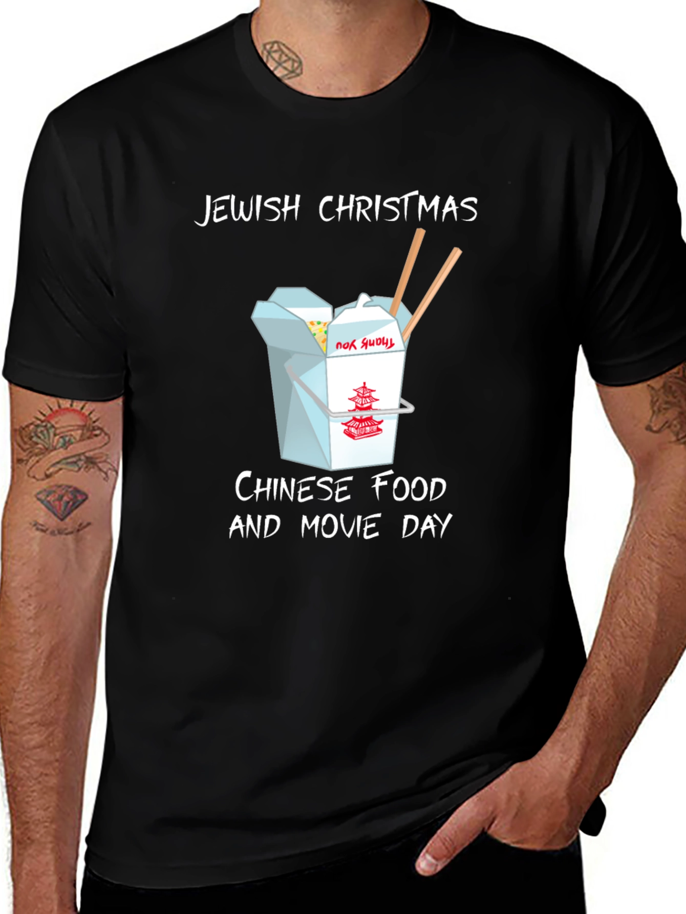 Jewish Christmas Chinese Food & Movie Day T-Shirt