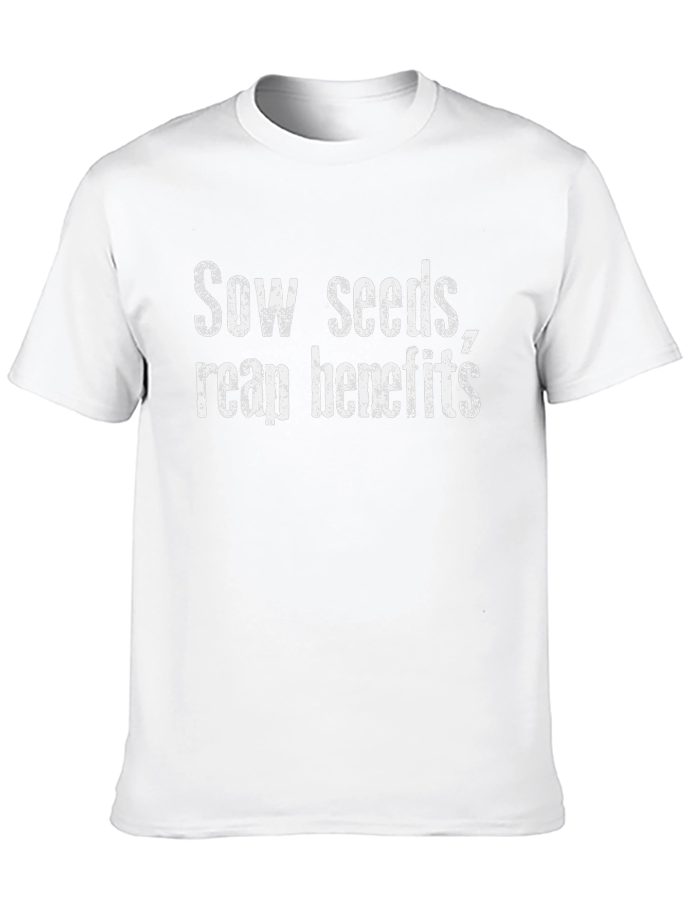 Sow Seeds Reap Benefits Black T-Shirt