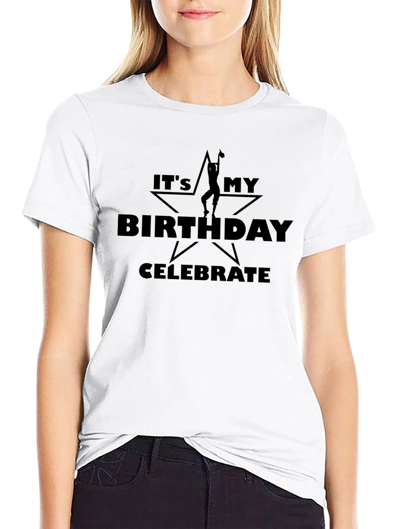 Its My Birthday Celebrate T-Shirt - Black