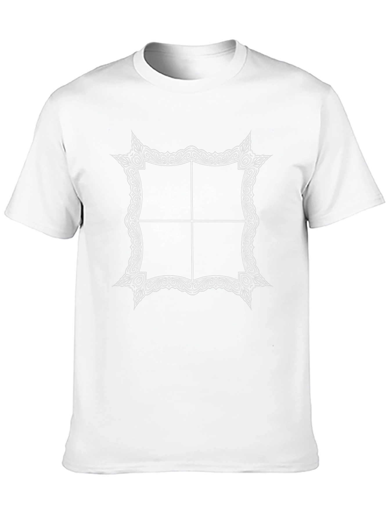 Ornate Framed Graphic Black Tee