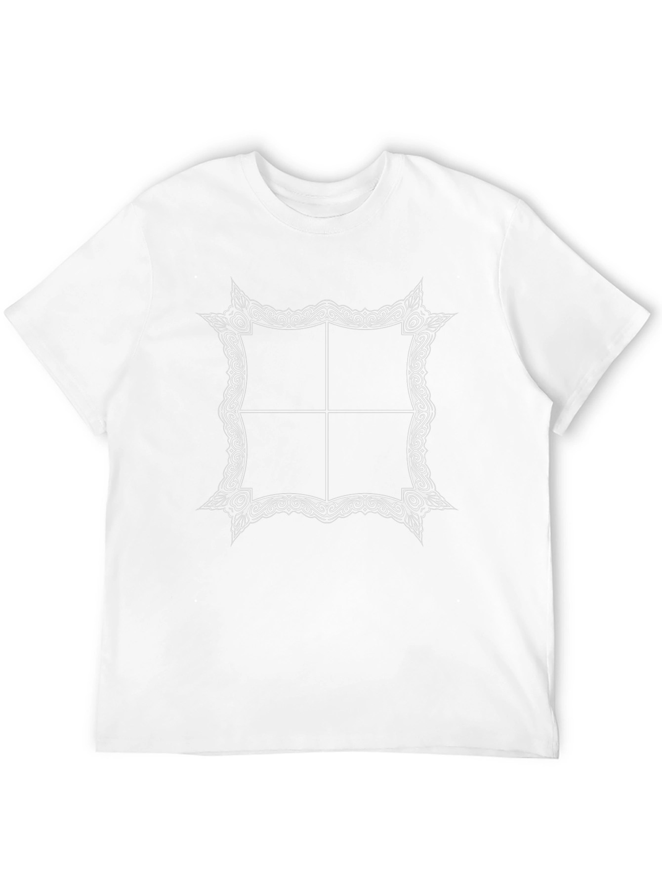 Ornate Framed Graphic Black Tee