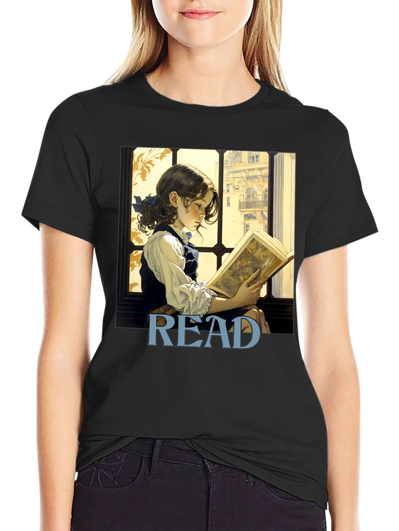 Read Bookworm T-Shirt: Artistic Literary Tee
