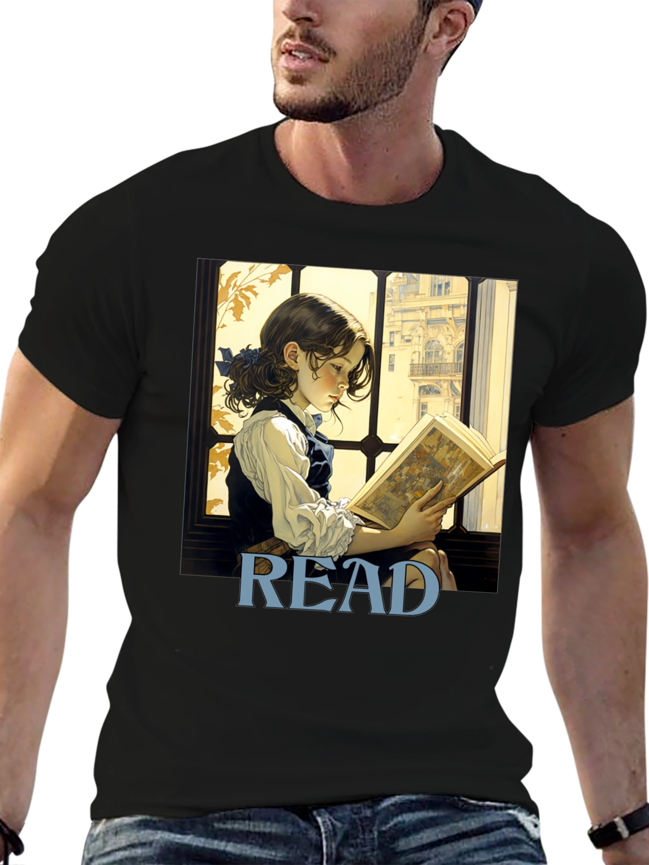 Read Bookworm T-Shirt: Artistic Literary Tee