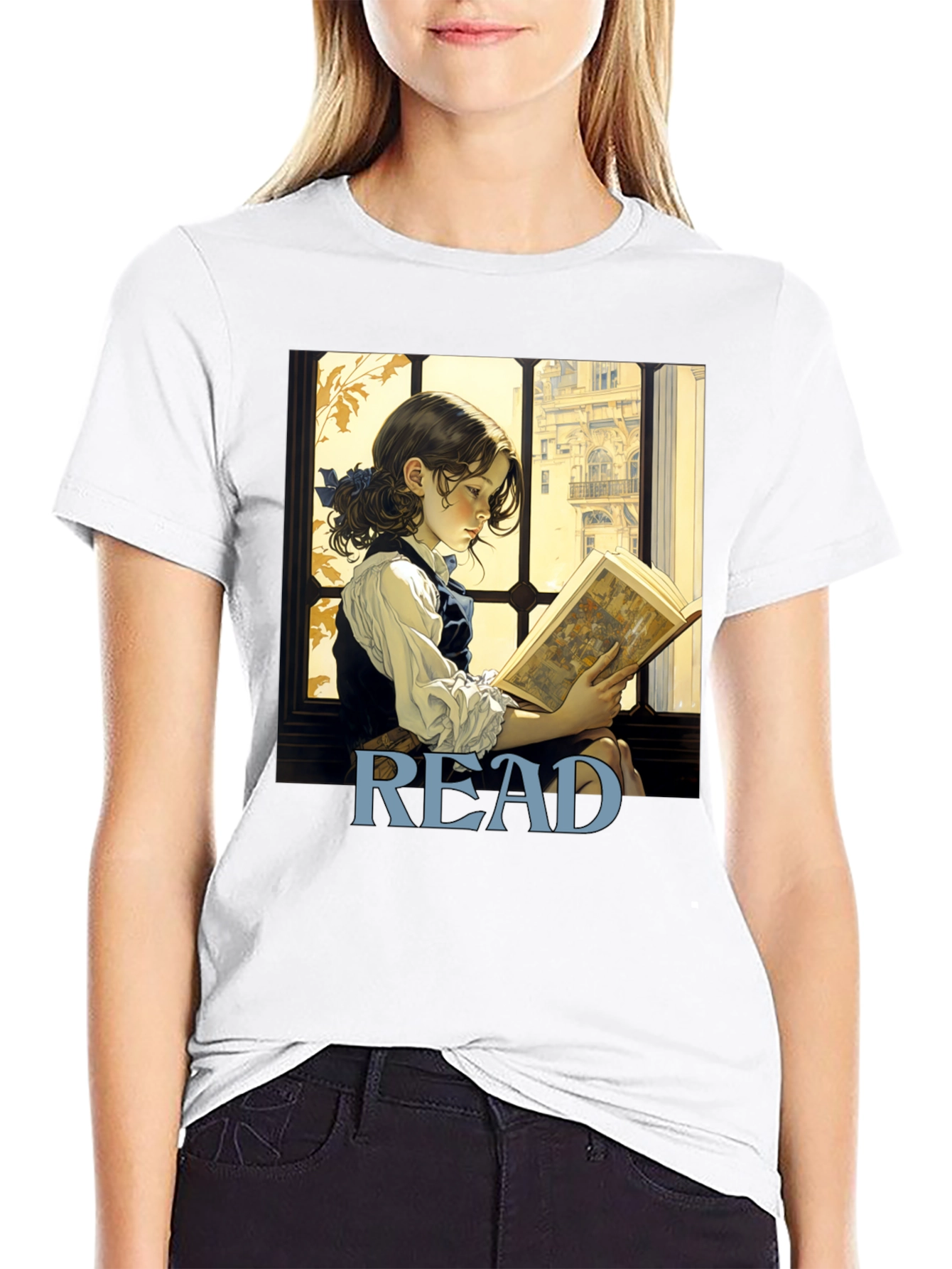 Read Bookworm T-Shirt: Artistic Literary Tee
