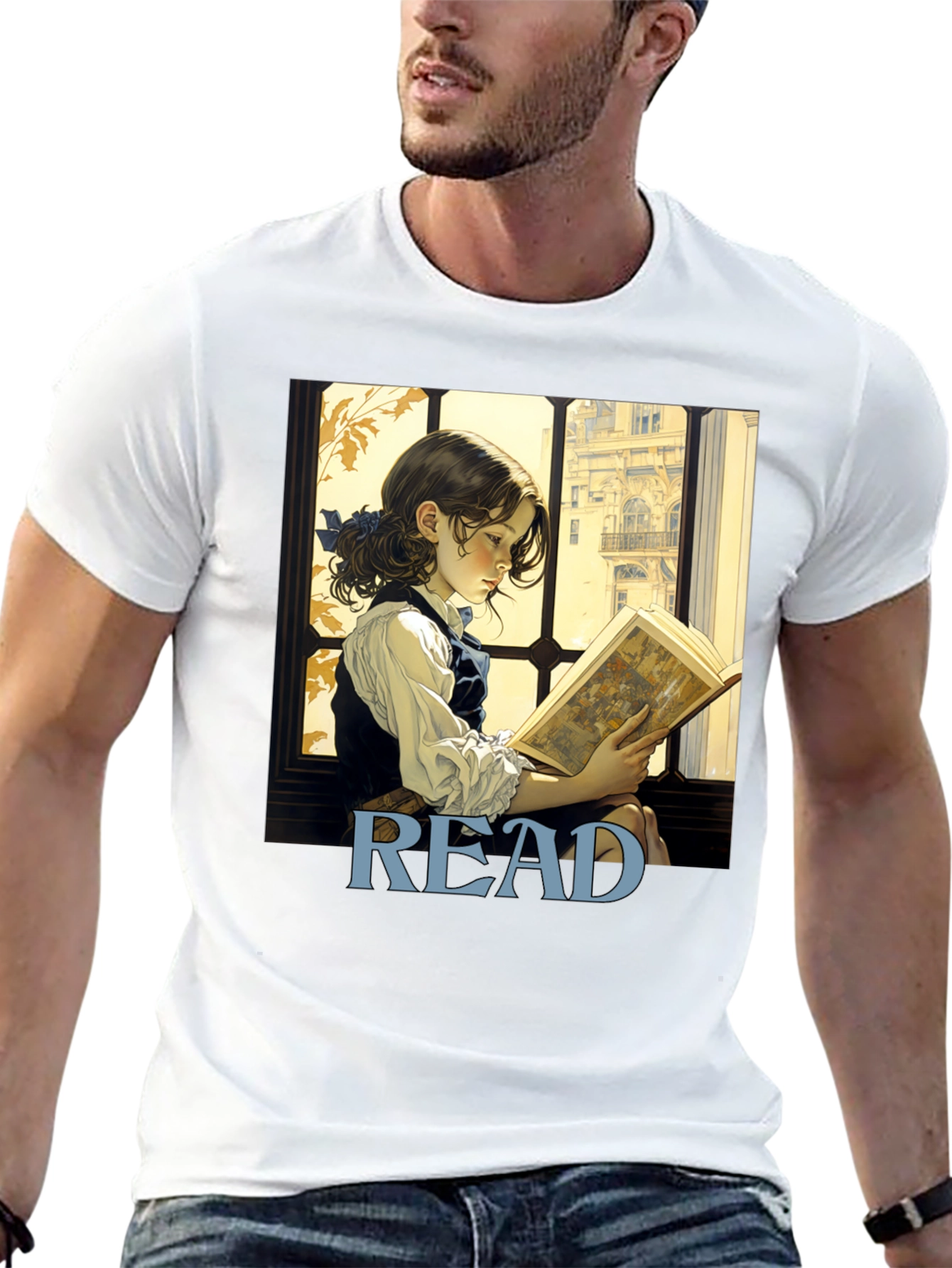Read Bookworm T-Shirt: Artistic Literary Tee
