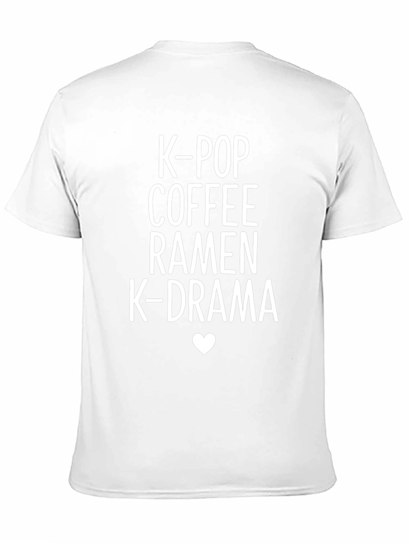 K-Pop Coffee Ramen K-Drama Black T-Shirt