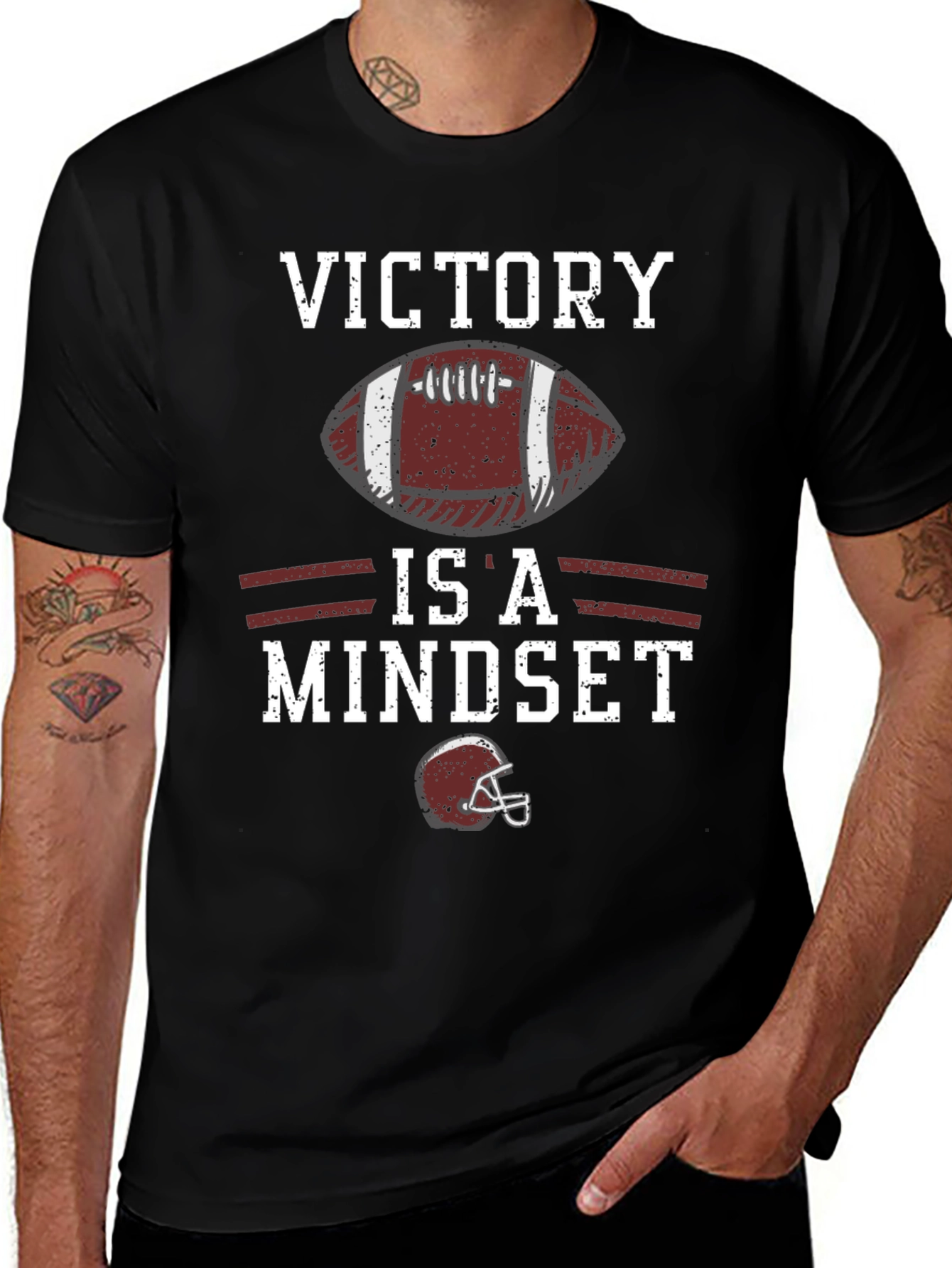 Victory is a Mindset Football T-Shirt