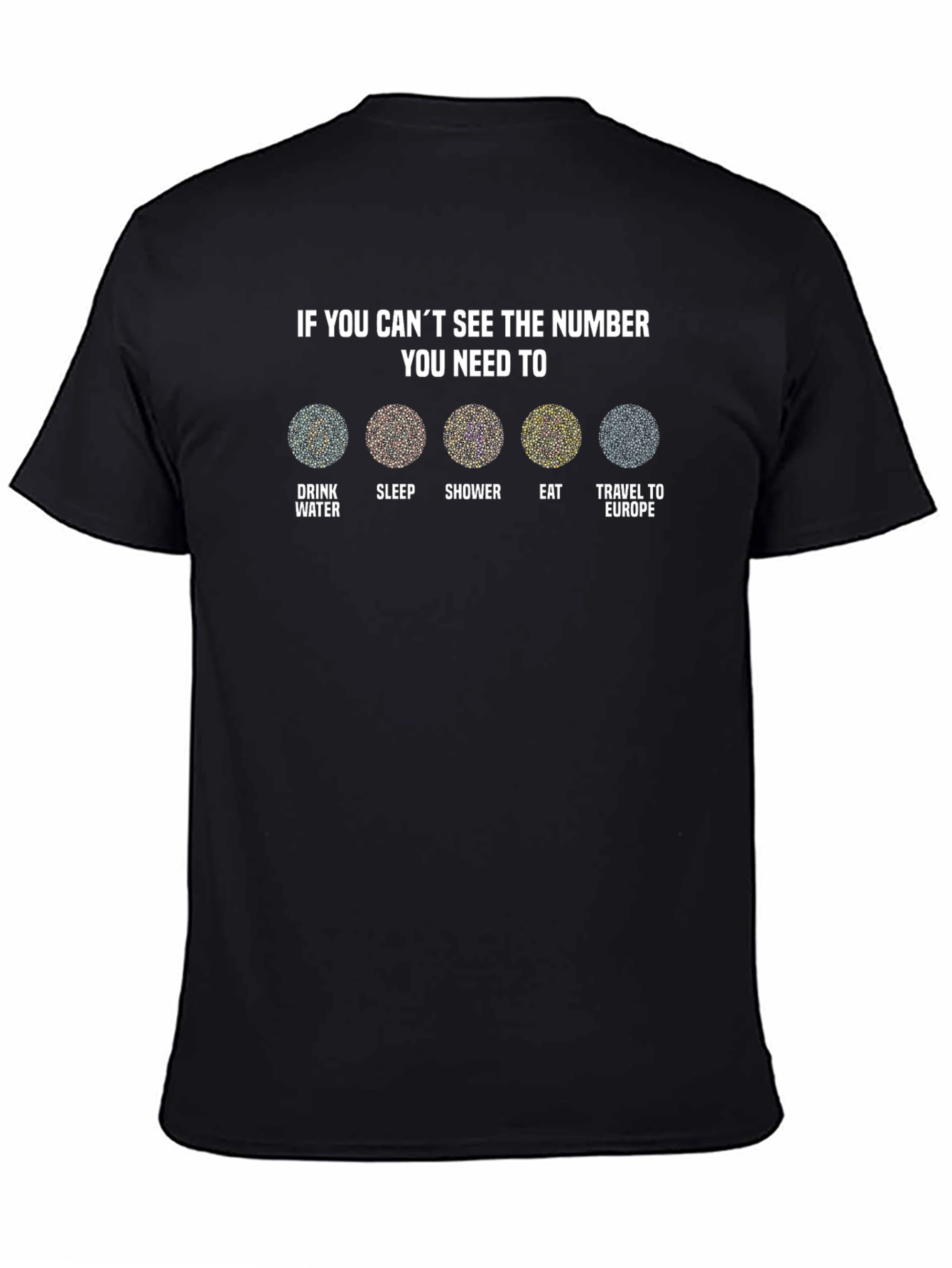 Humorous Eye Test T-Shirt - Europe