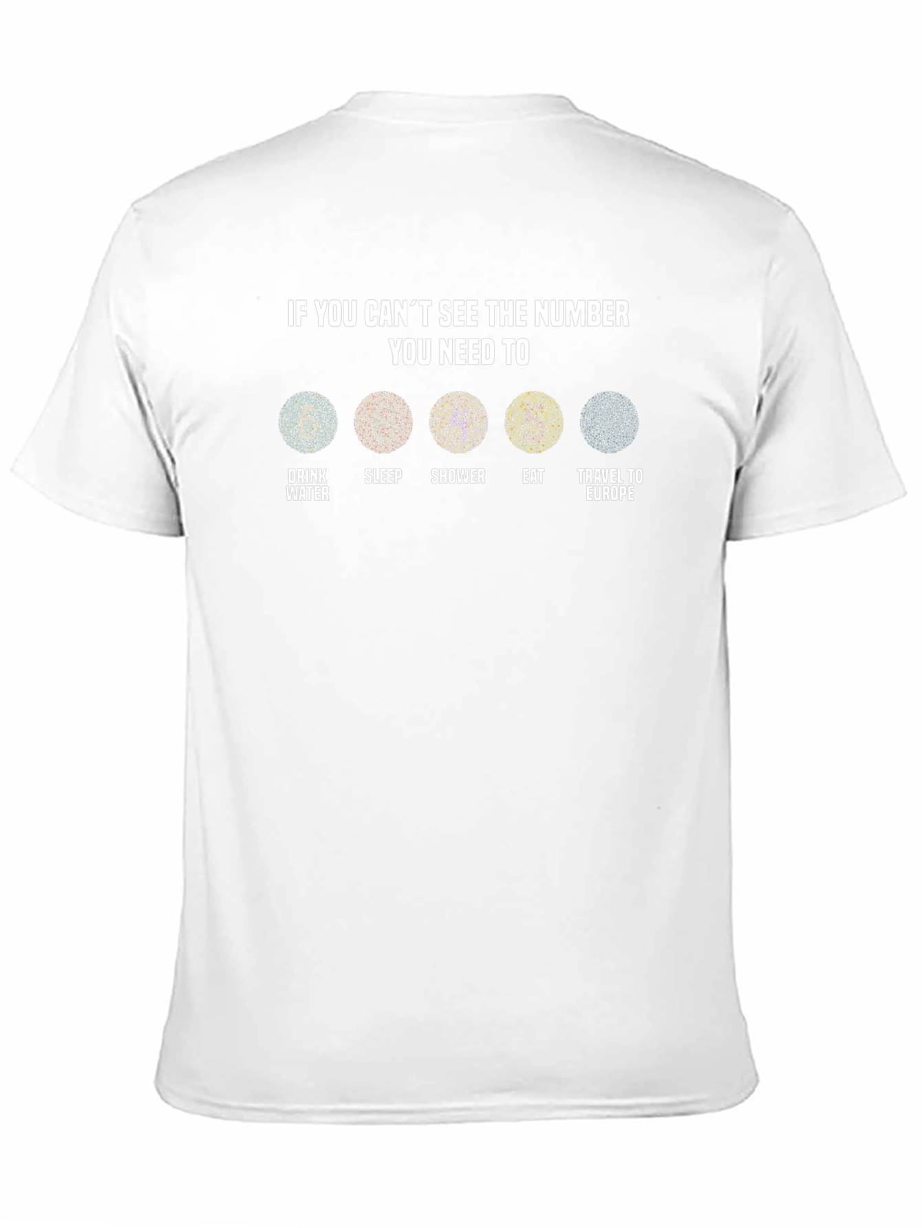 Humorous Eye Test T-Shirt - Europe
