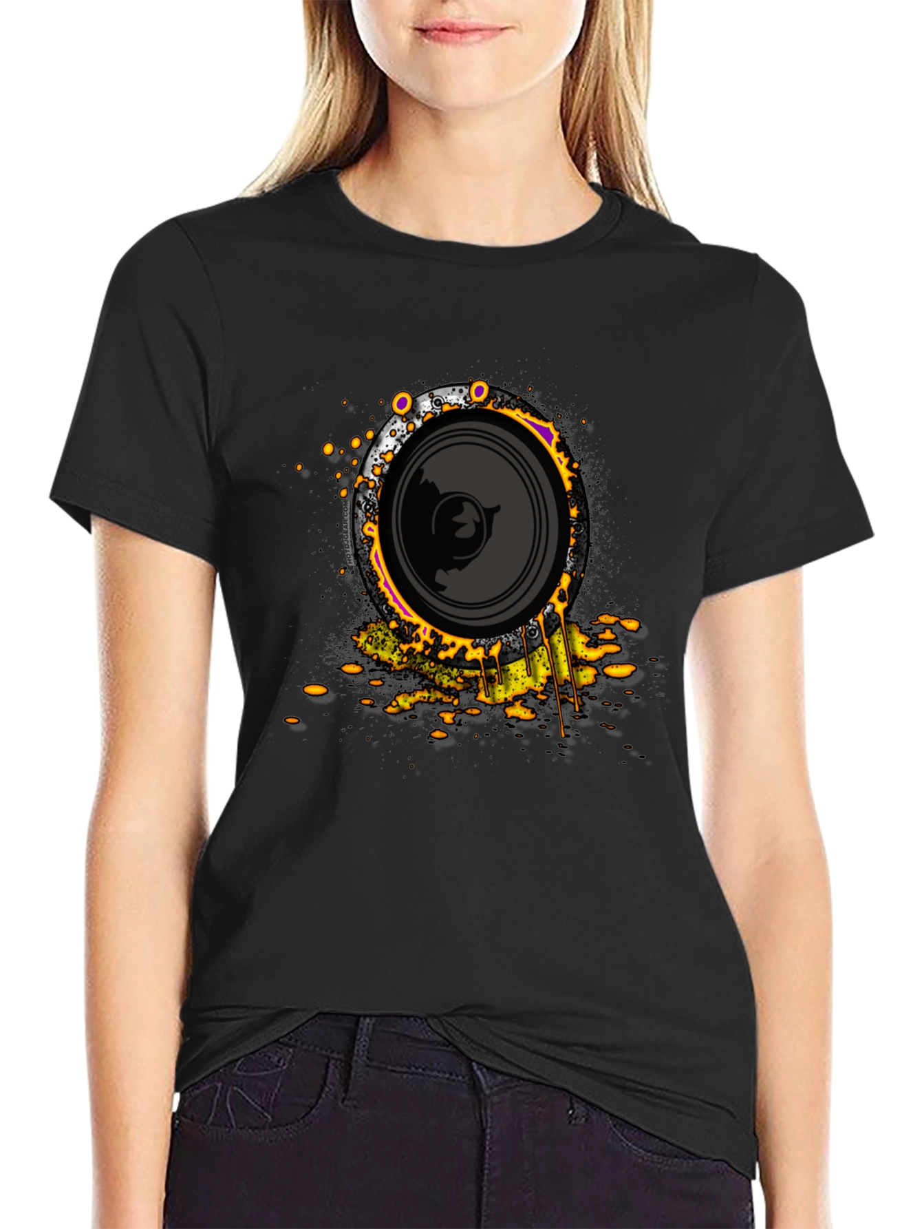 Speaker Graphic Black T-Shirt