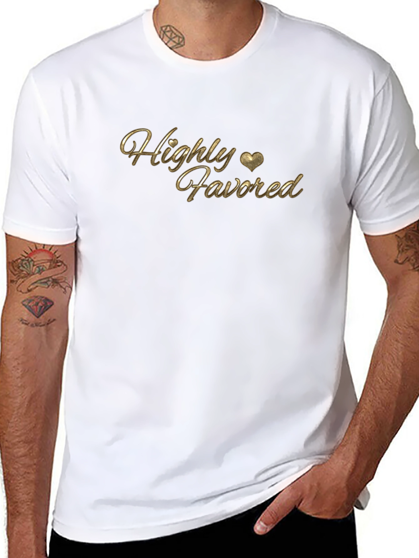 Highly Favored Black T-Shirt