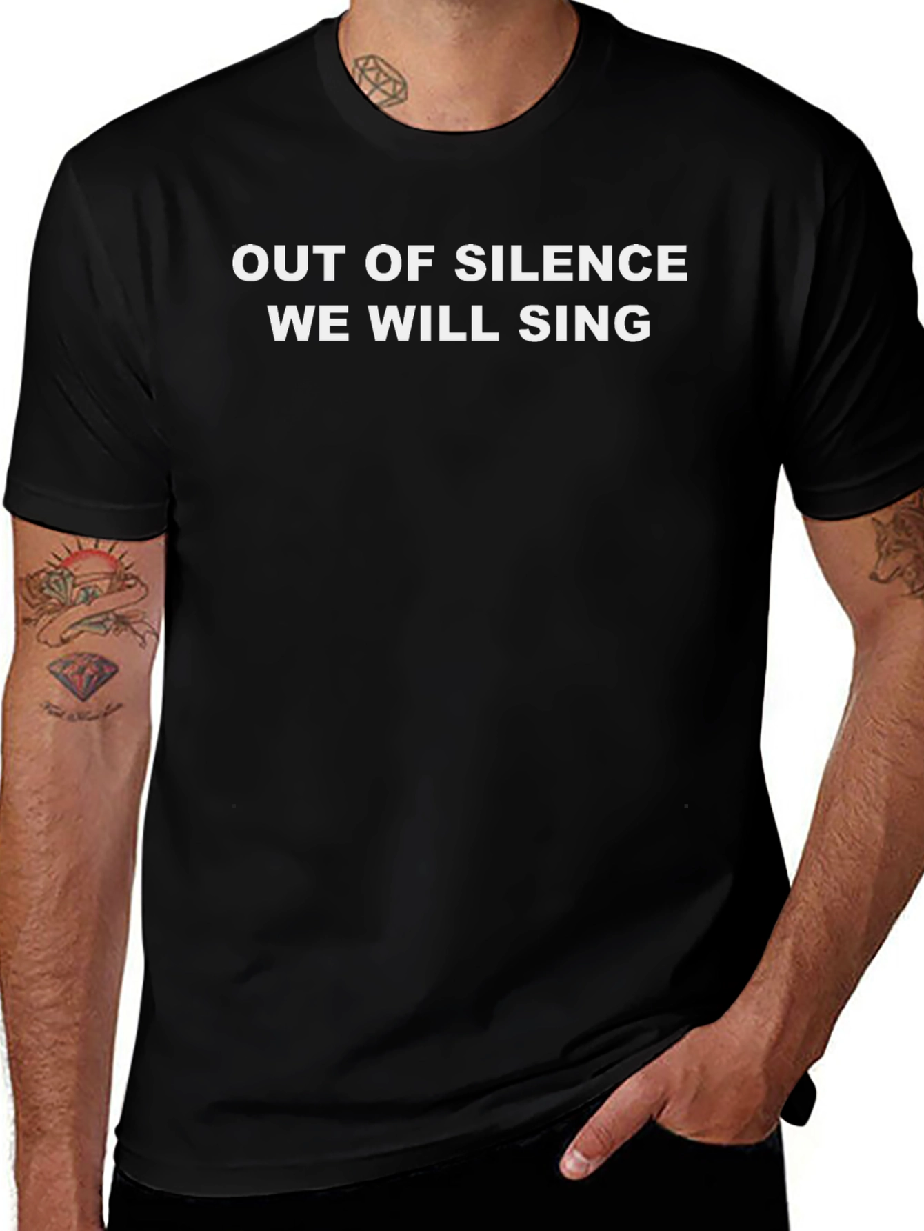 Out of Silence We Will Sing Graphic Tee