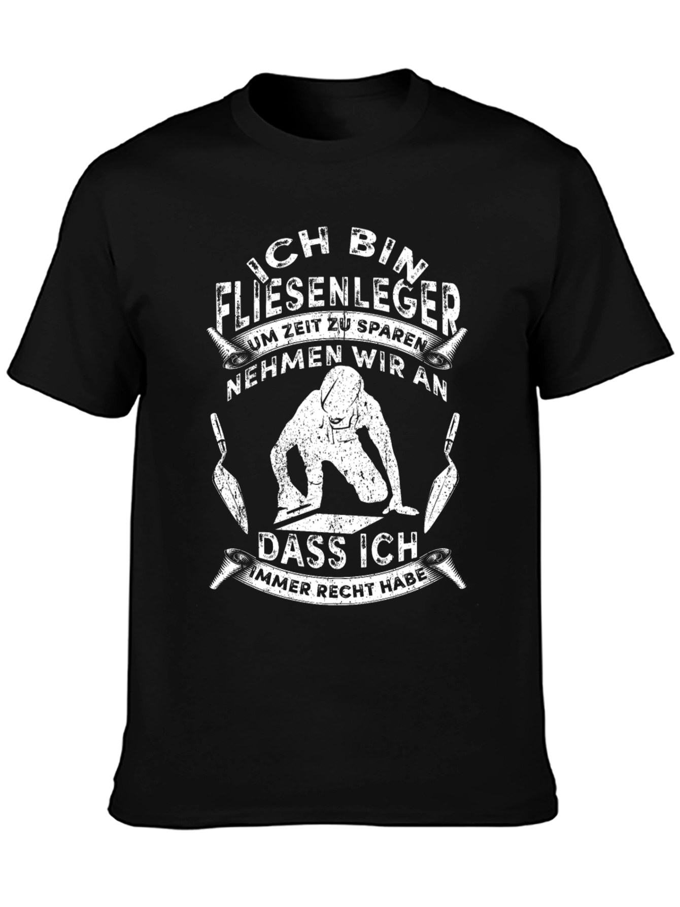 Ich Bin Fliesenleger T-Shirt - Funny Tile Setter Tee