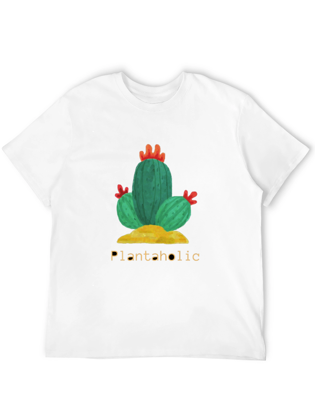 Plantaholic Cactus T-Shirt - Nature Lover Tee