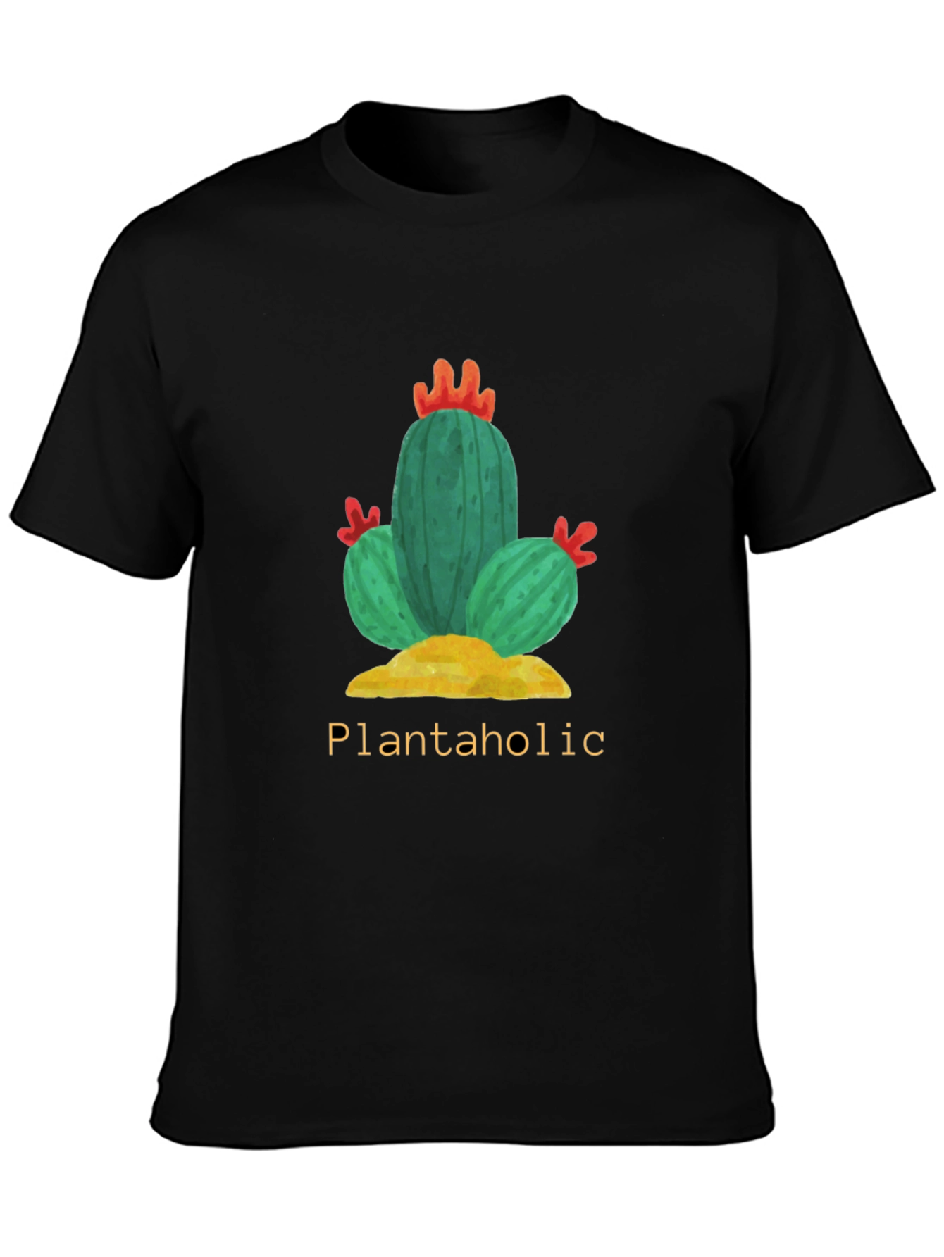 Plantaholic Cactus T-Shirt - Nature Lover Tee