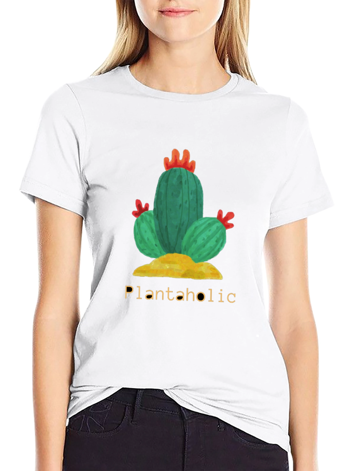 Plantaholic Cactus T-Shirt - Nature Lover Tee