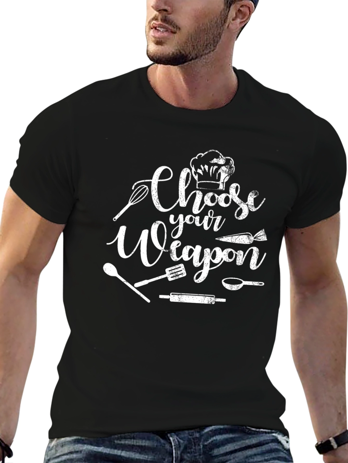 Choose Your Weapon Chef T-Shirt Culinary Apparel