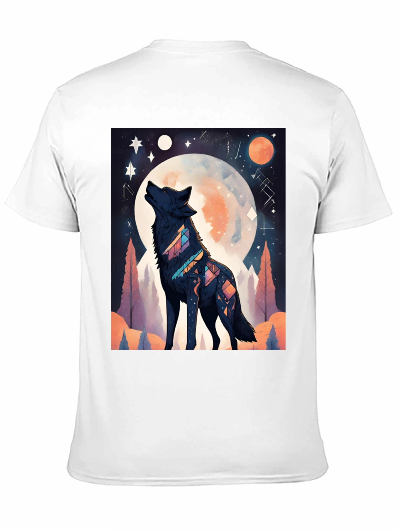 Wolf Moon Graphic Tee - Unisex Black T-Shirt