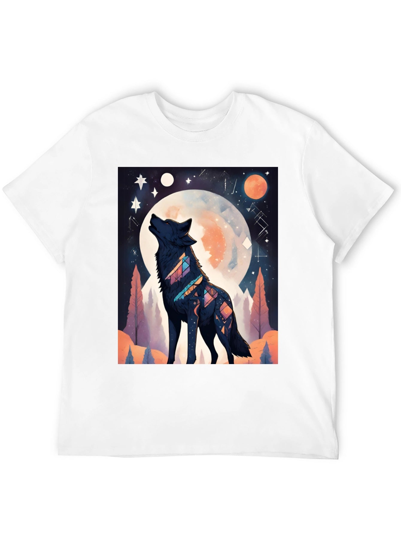 Wolf Moon Graphic Tee - Unisex Black T-Shirt