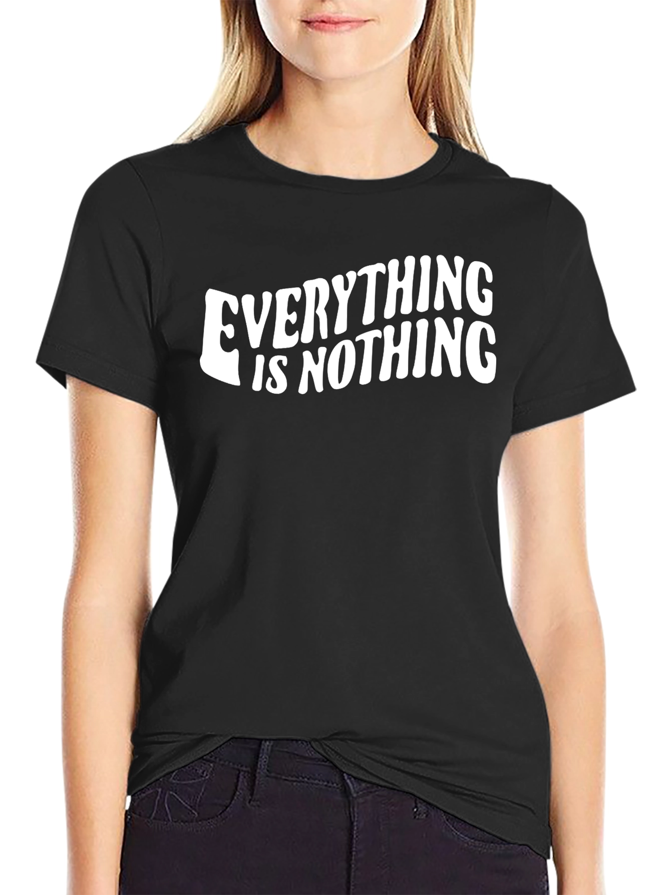 Everything Is Nothing Graphic T-Shirt - Black