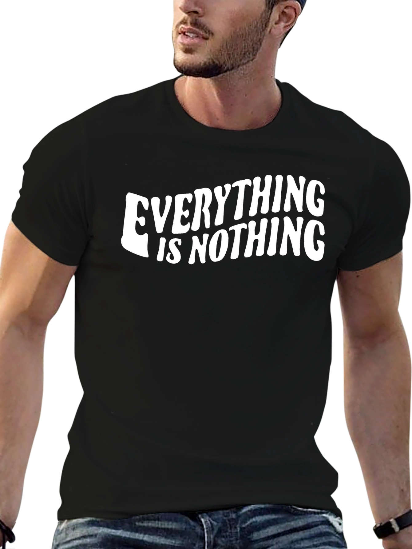 Everything Is Nothing Graphic T-Shirt - Black