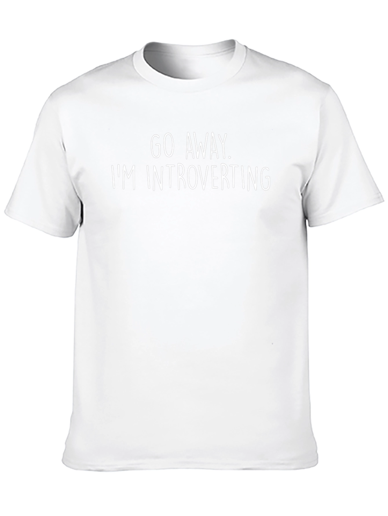 Introverting Graphic Tee - Black Cotton Comfort