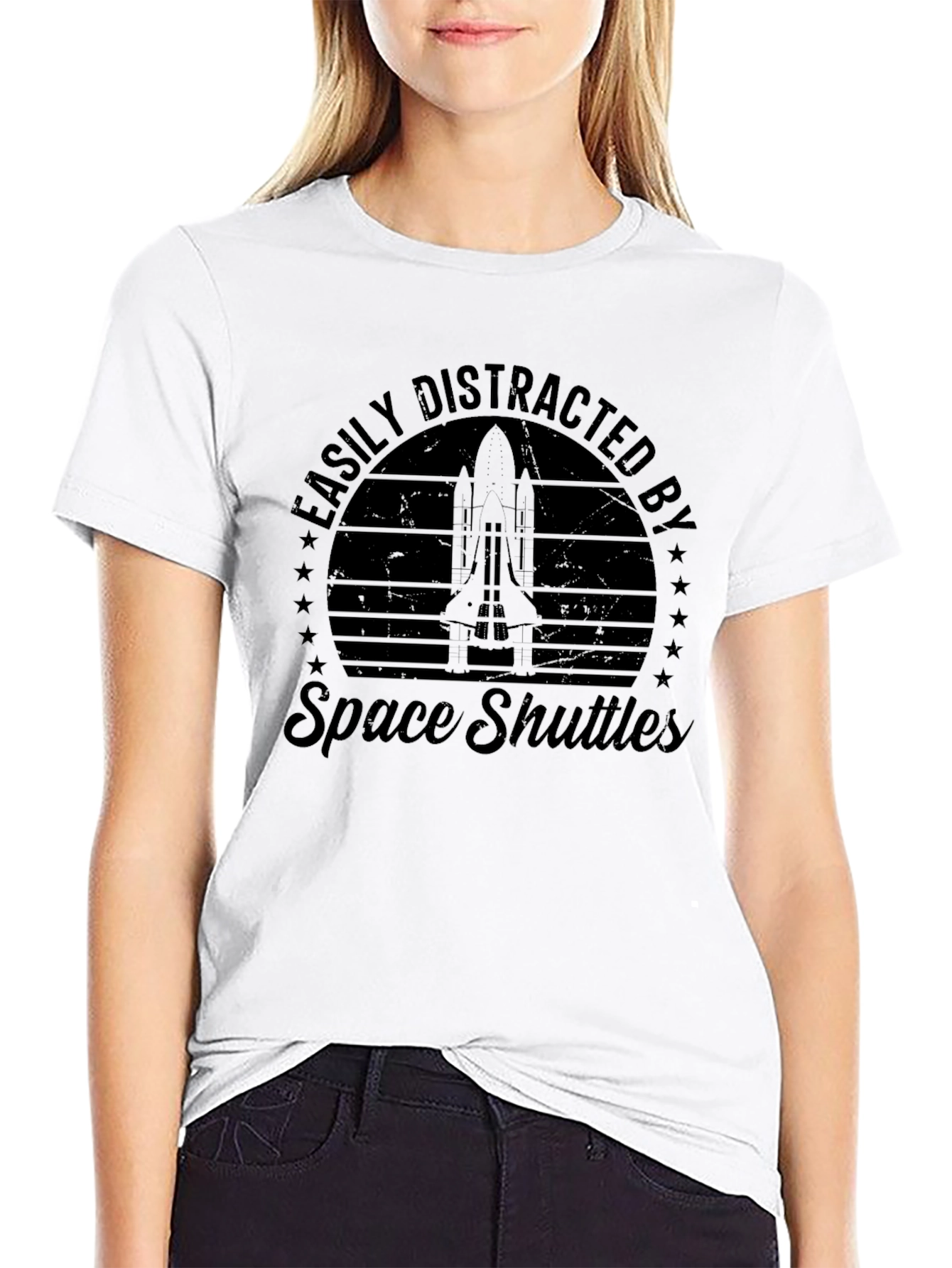 Easily Distracted by Space Shuttles T-Shirt