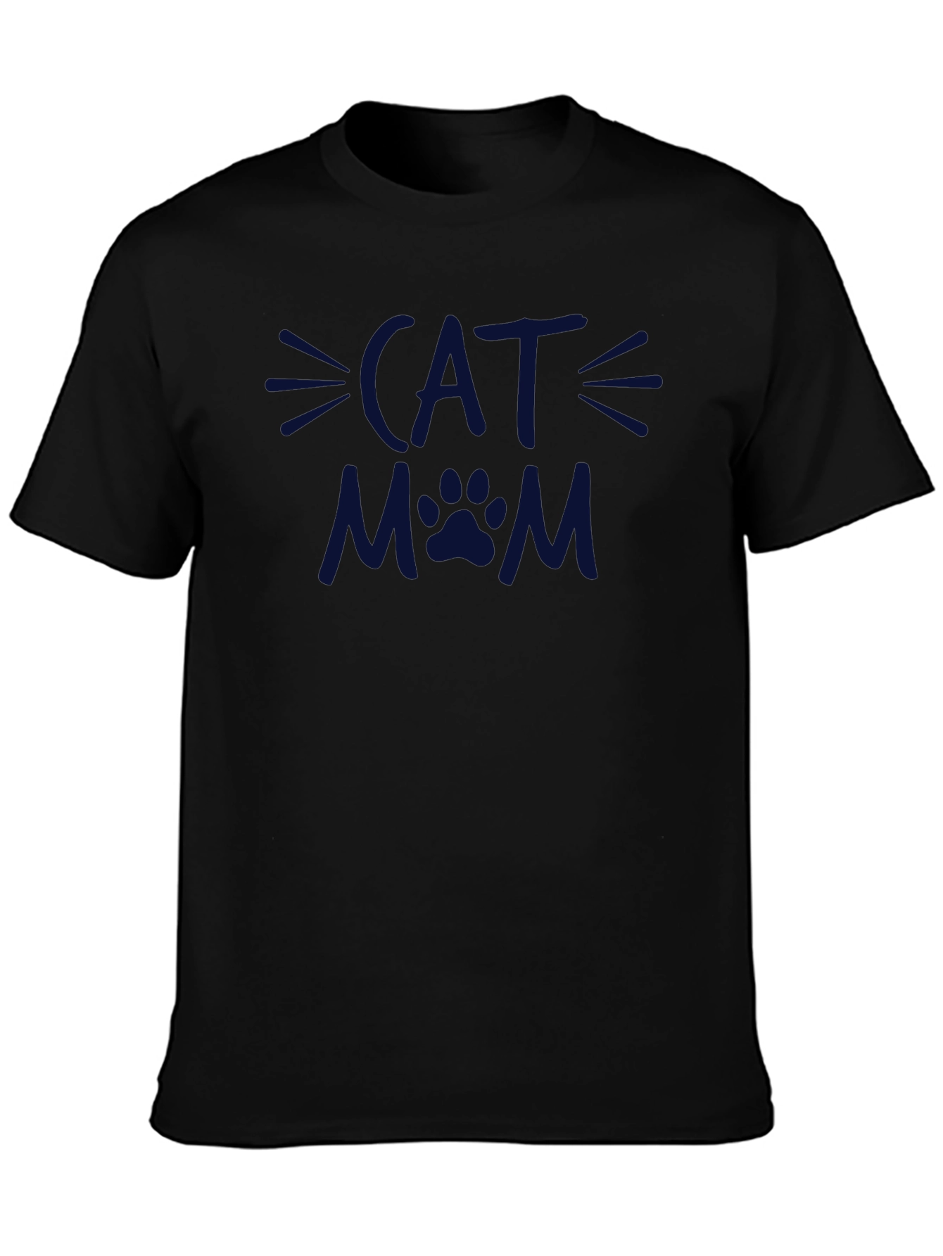 Cat Mom T-Shirt - Black