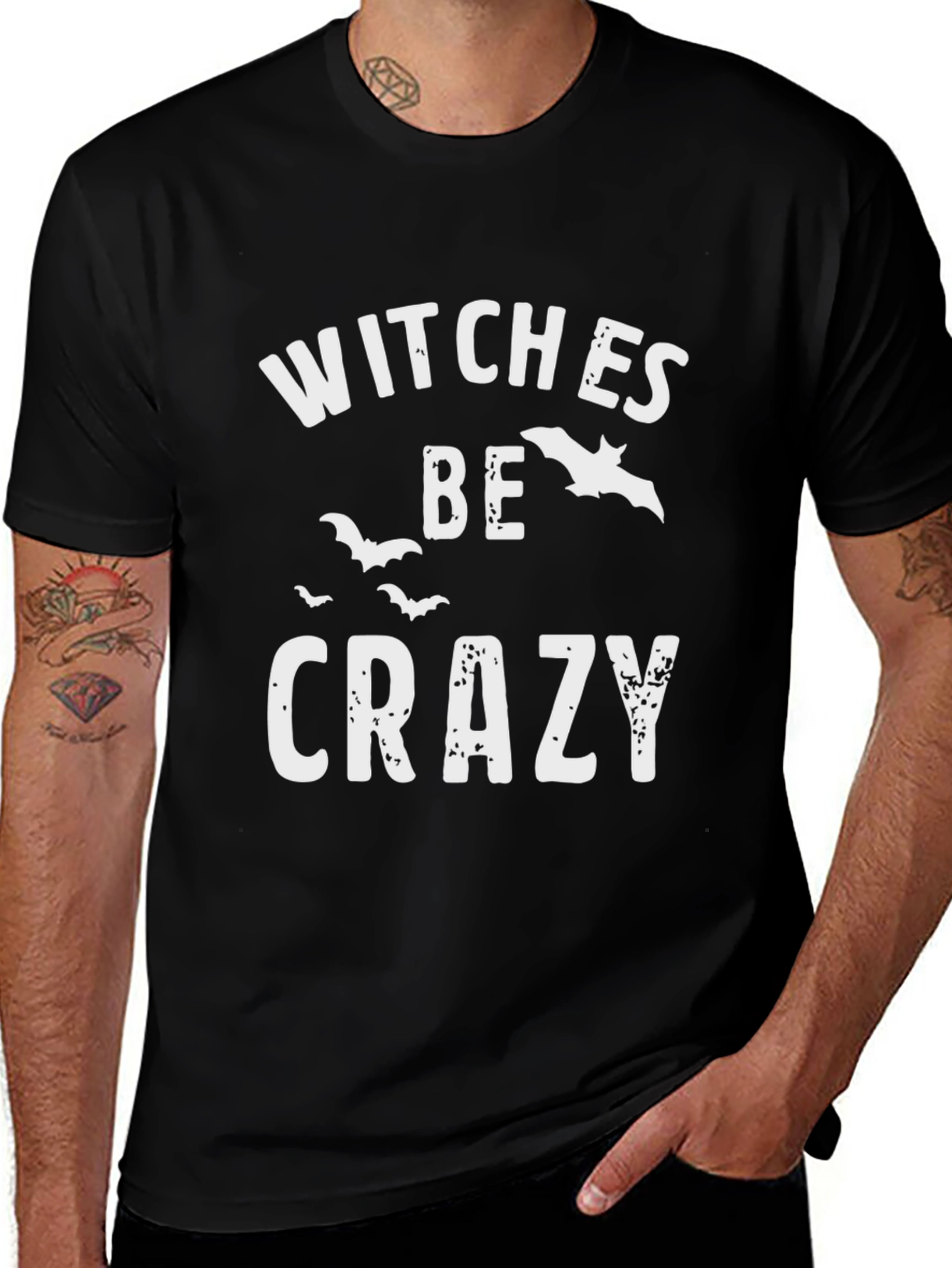 Witches Be Crazy Halloween Graphic T-Shirt