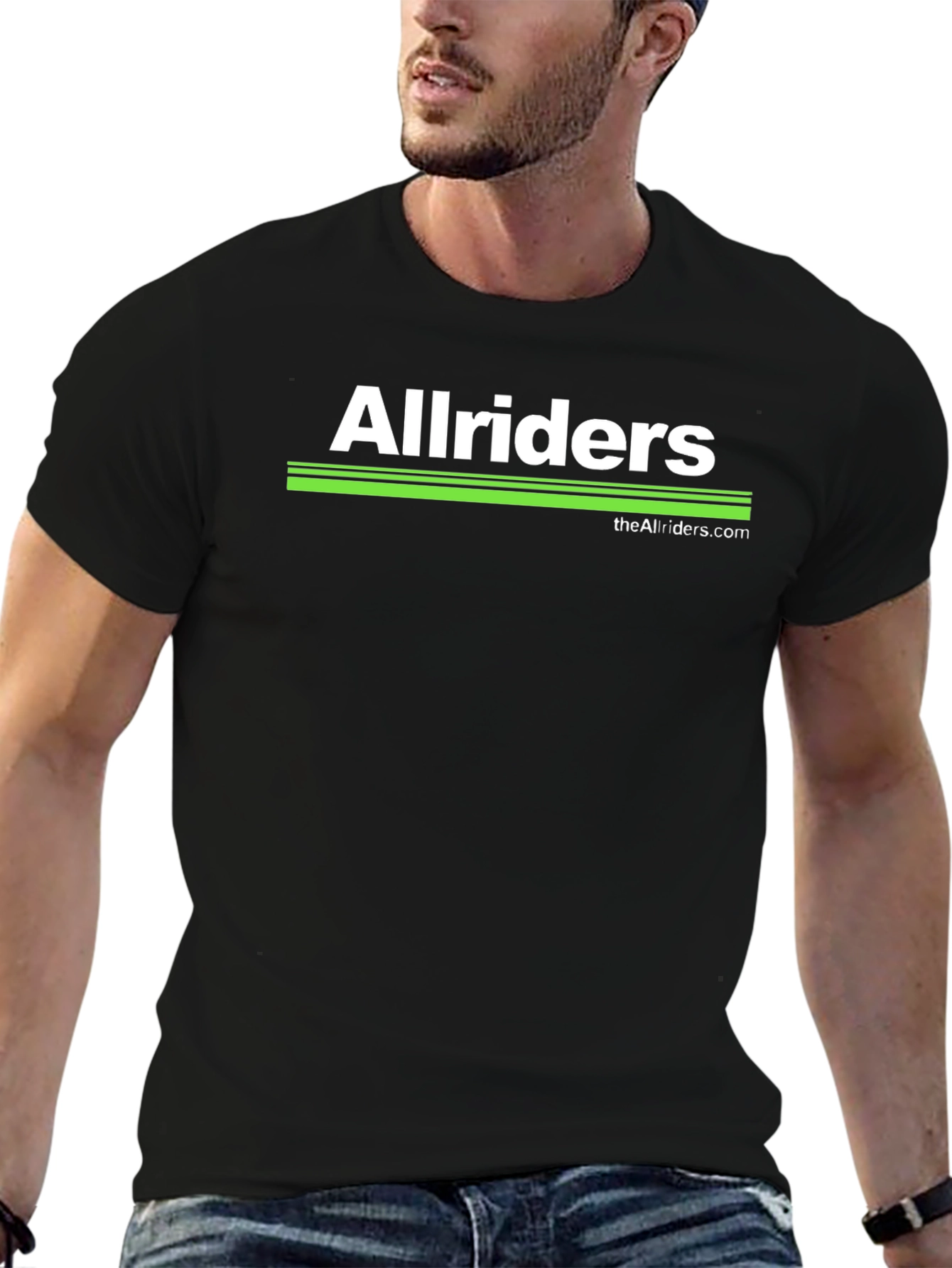Allriders Black Graphic Tee