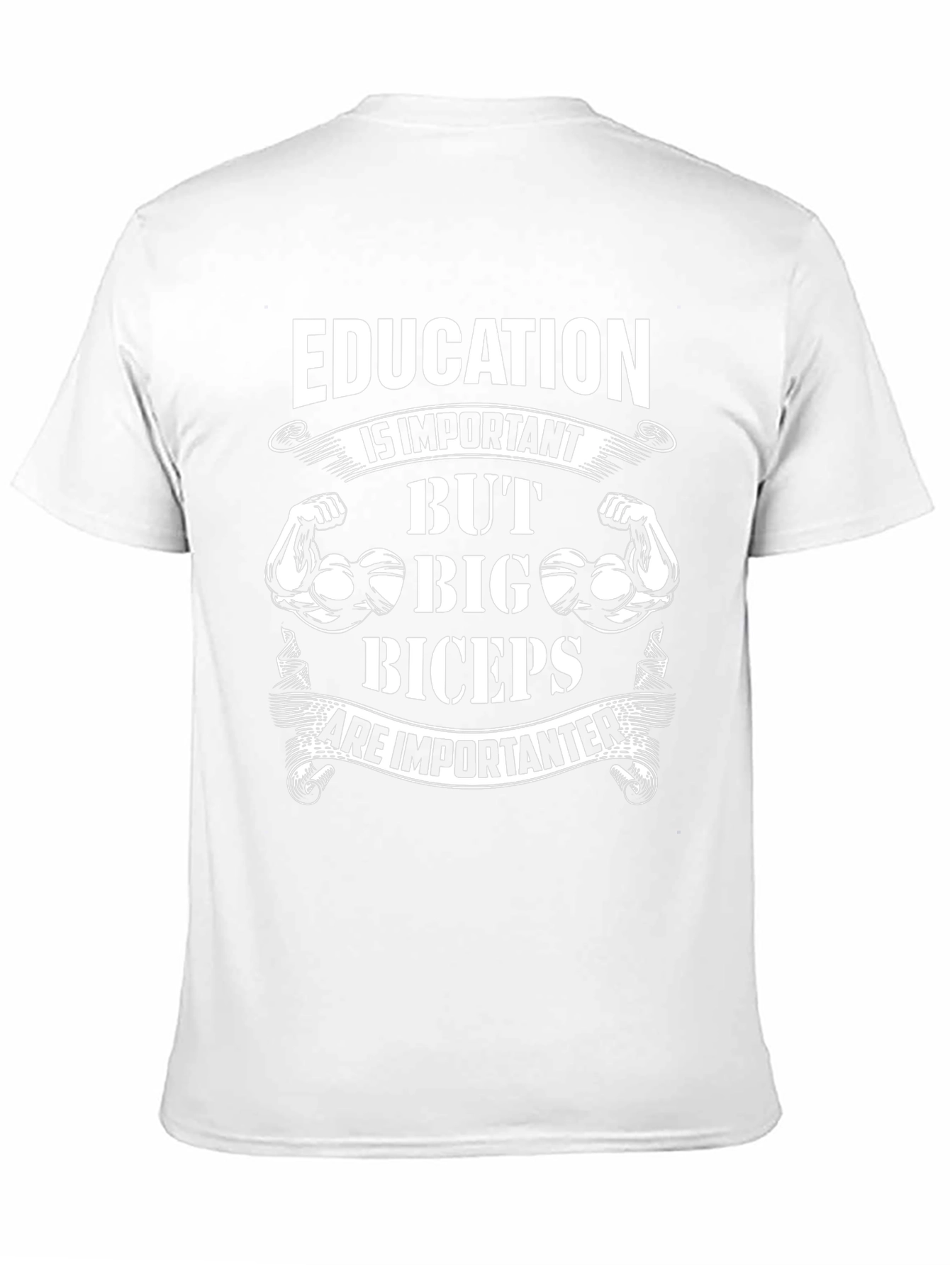 Education vs. Biceps Graphic Tee