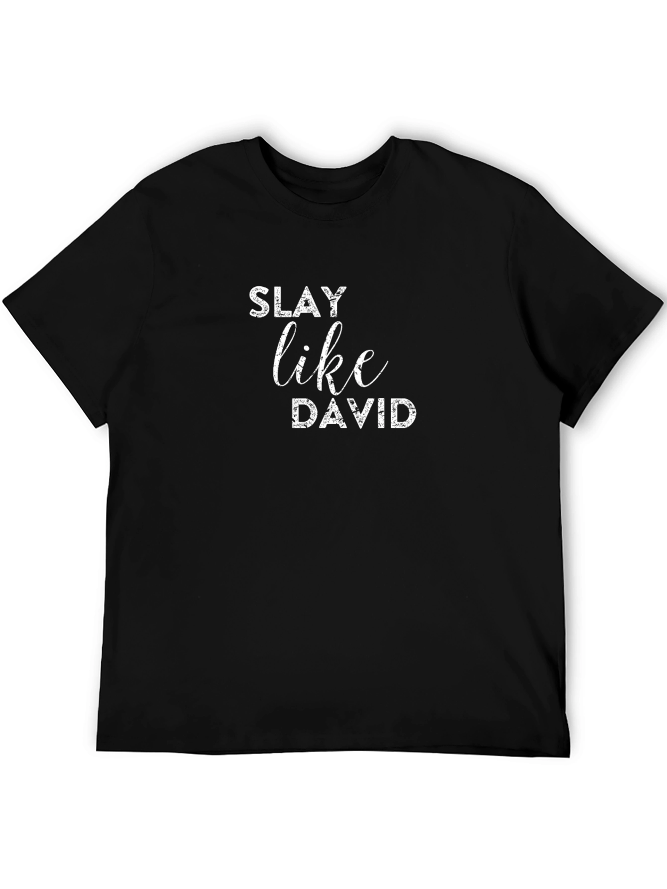 Slay Like David Mens Black T-Shirt