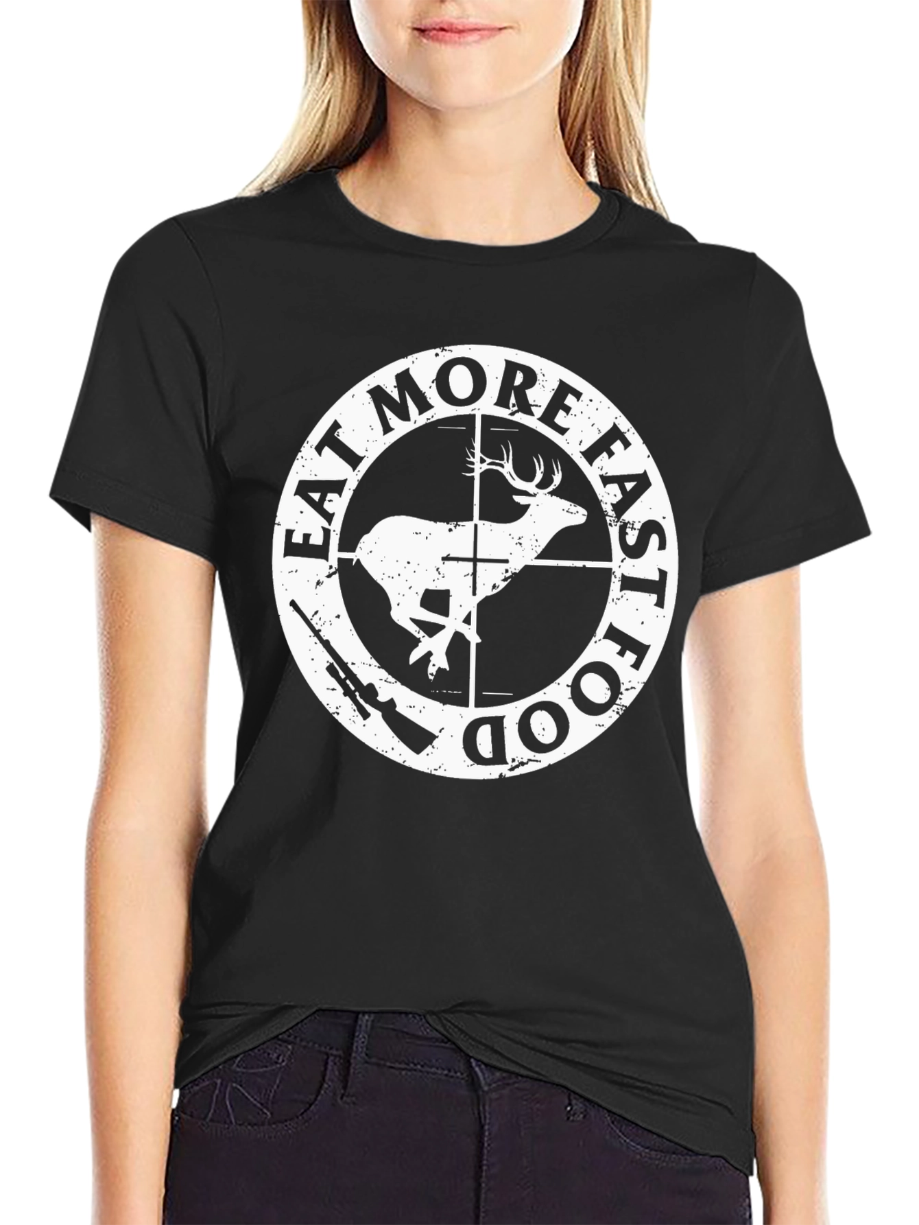 Eat More Fast Food Deer Hunting T-Shirt