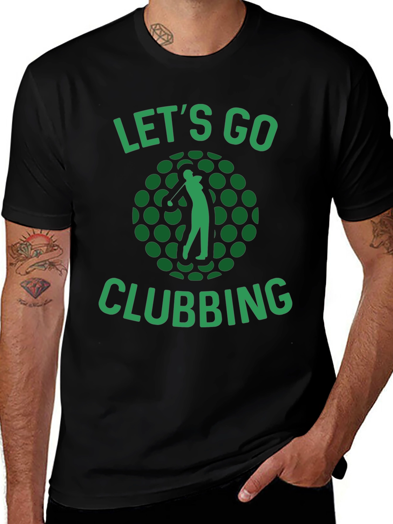 Lets Go Clubbing Golf T-Shirt