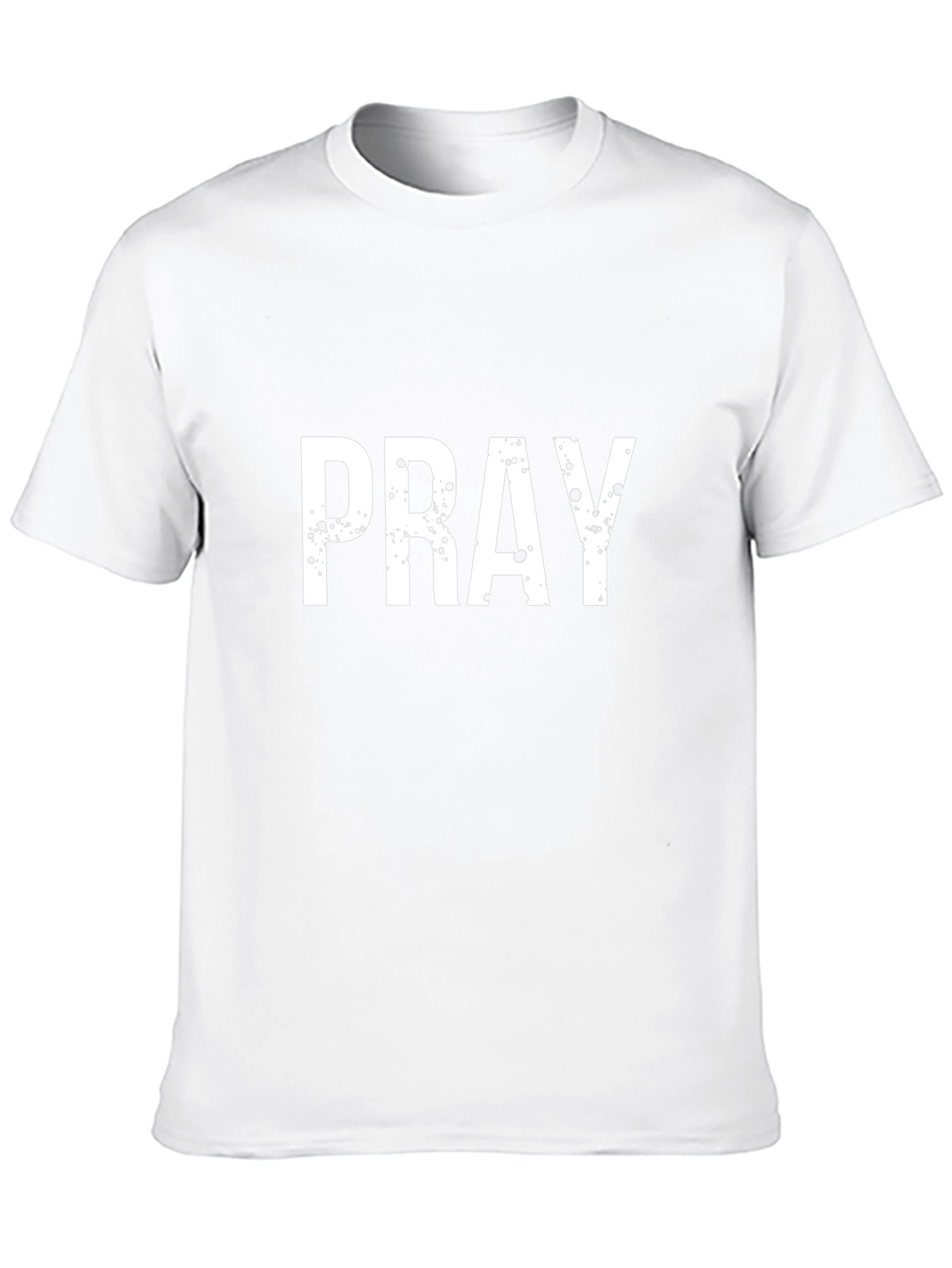 Mens Pray Graphic Black T-Shirt