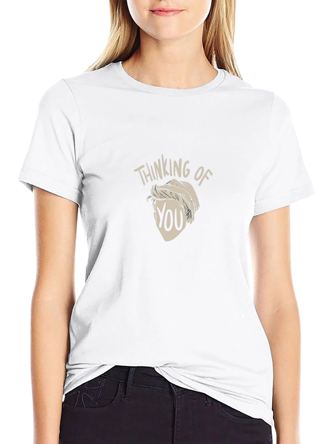 Thinking Of You Graphic T-Shirt Black